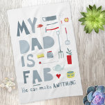 Linge De Cuisine Mon père est malade<br><div class="desc">Mon père est Fab. Il peut faire n'importe quoi. Et il est aussi pratique dans la cuisine. Pour tous les pères fabuleux et extraordinaires là-bas. Ne sont-ils pas géniaux ?</div>