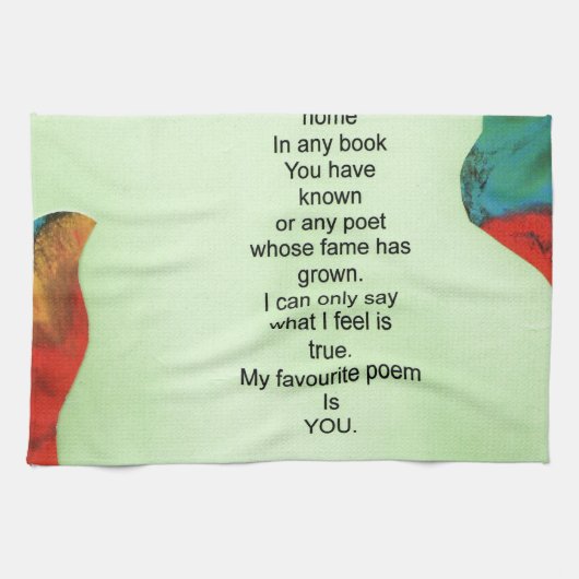 Linge De Cuisine mon poème préféré (Horizontal)