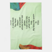 Linge De Cuisine mon poème préféré (Vertical)