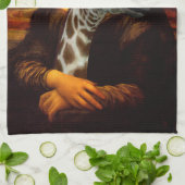 Linge De Cuisine Mona Lisa aime des girafes (Plié)