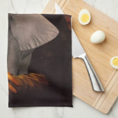 Linge De Cuisine Mona Lisa avec éléphant (Quart Plié)