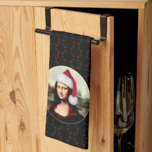 Linge De Cuisine Mona Lisa Chapeau de Père Noël Noël