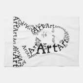 Linge De Cuisine Mona Lisa En Mots (Horizontal)