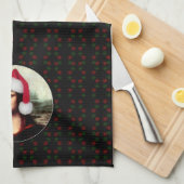 Linge De Cuisine Mona Lisa Santa Hat Christmas (Quart Plié)