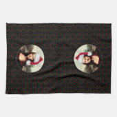 Linge De Cuisine Mona Lisa Santa Hat Christmas (Horizontal)