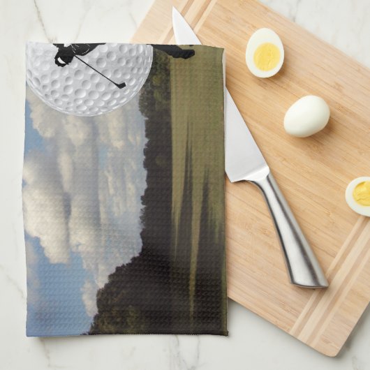 Linge De Cuisine Monde de golf (Quart Plié)