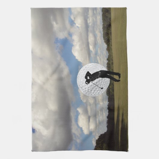 Linge De Cuisine Monde de golf (Vertical)