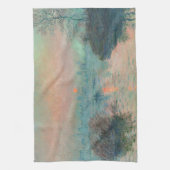 Linge De Cuisine Monet Sunset Seine Beaux-Art Impressionnisme (Vertical)