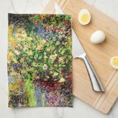 Linge De Cuisine Monet - Un coin du jardin à Montgeron (Quart Plié)