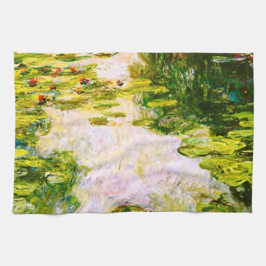 Linge De Cuisine Monet Water Lilies 1917-1919 Art (Horizontal)