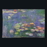 Linge De Cuisine Monet Water Lilies Chef-d'oeuvre Peinture<br><div class="desc">Monet Water Lilies - Ce tableau Monet classique a été peint par Claude Monet en 1916. Il fait partie de sa célèbre collection de nénuphars où il peint dans son jardin à Giverney,  France. Un tableau de chef-d'oeuvre.</div>