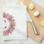 Linge De Cuisine Monogram de Snowflake (Quart Plié)