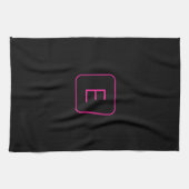 Linge De Cuisine Monogram de Styled | Pink & Black (Horizontal)