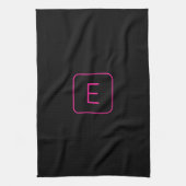 Linge De Cuisine Monogram de Styled | Pink & Black (Vertical)