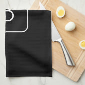 Linge De Cuisine Monogram de Styled | White & Black (Quart Plié)