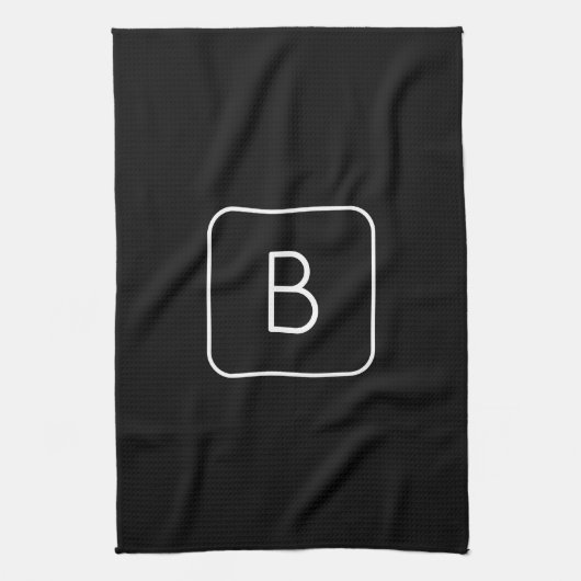 Linge De Cuisine Monogram de Styled | White & Black (Vertical)