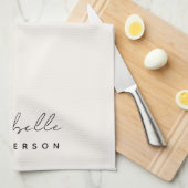Linge De Cuisine Monogram neutre | Minimalist stylish (Quart Plié)