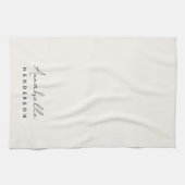 Linge De Cuisine Monogram neutre | Minimalist stylish (Horizontal)
