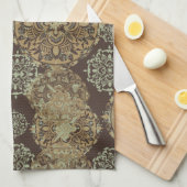 Linge De Cuisine Monogramme Boho Moody Mandalas (Quart Plié)