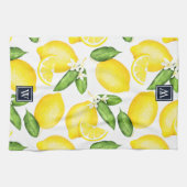Linge De Cuisine Monogramme botanique Citrus Lemon (Horizontal)