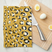 Linge De Cuisine Monogramme chic moderne de motif d'impression de (Quart Plié)