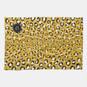 Linge De Cuisine Monogramme chic moderne de motif d'impression de (Horizontal)