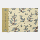 Linge De Cuisine Monogramme couleurs adorables motif de café classi (Horizontal)