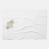 Linge De Cuisine Monogramme de botanique de Noël (Horizontal)