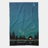 Linge De Cuisine Monogramme de camping sous les étoiles (Vertical)