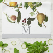Linge De Cuisine monogramme de conception de fruits classiques ou a (Plié)