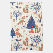Linge De Cuisine Monogramme de Fox Cuties (Vertical)