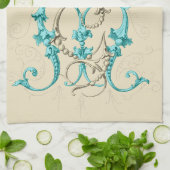 Linge De Cuisine Monogramme de GM MG (Plié)