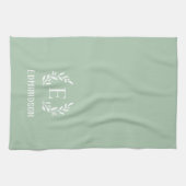 Linge De Cuisine Monogramme de la succursale agricole Sage | Couleu (Horizontal)