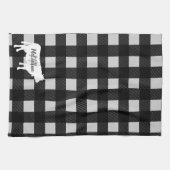 Linge De Cuisine Monogramme de la vache | à plaid de ferme (Horizontal)