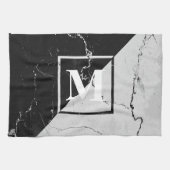 Linge De Cuisine Monogramme de marbre (Horizontal)