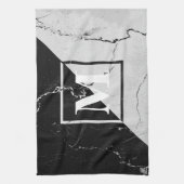 Linge De Cuisine Monogramme de marbre (Vertical)