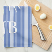 Linge De Cuisine Monogramme de papillon victorien du Danube (Quart Plié)