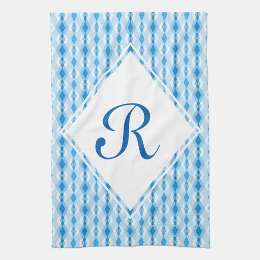 Linge De Cuisine Monogramme diamant (Vertical)