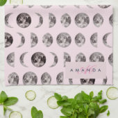 Linge De Cuisine Monogramme Dreamsical Lune Phases Cadeaux (Plié)