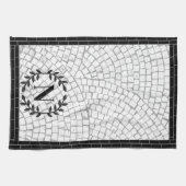 Linge De Cuisine Monogramme en impression mosaïque (Horizontal)