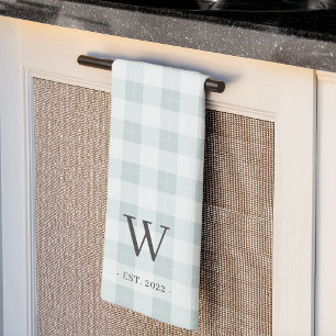 Linge De Cuisine Monogramme et année d'établissement de la ferme