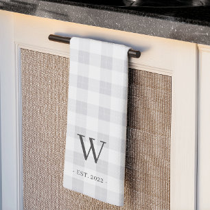 Linge De Cuisine Monogramme et année d'établissement de la ferme