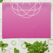 Linge De Cuisine Monogramme géométrique semblable à une fleur | Omb (Plié)