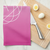 Linge De Cuisine Monogramme géométrique semblable à une fleur | Omb (Quart Plié)