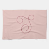 Linge De Cuisine Monogramme initial simple moderne (Horizontal)