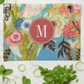 Linge De Cuisine Monogramme | Jardin secret Floral III (Plié)