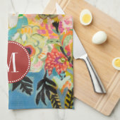 Linge De Cuisine Monogramme | Jardin secret Floral III (Quart Plié)