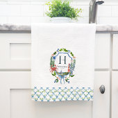 Linge De Cuisine Monogramme nautique de Noël de la côte de la Bow b