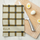 Linge De Cuisine Monogramme personnalisé (Quart Plié)