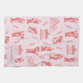 Linge De Cuisine Monogramme personnalisé Grec Ancien Statue Cadeaux (Horizontal)